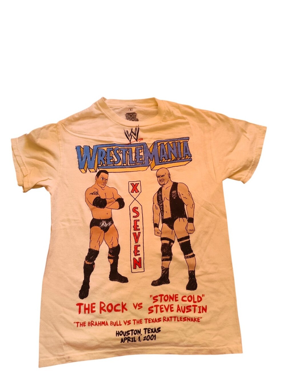 WrestleMania X-Seven Shirt The Rock vs Stone Cold Steve Austin